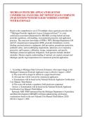 MICHIGAN PESTICIDE APPLICATOR LICENSE &NewLine;COMMERCIAL EXAM 2026&ndash;2027 NEWEST EXAM COMPLETE &NewLine;270 QUESTIONS WITH DETAILED VERIFIED ANSWERS &NewLine;WITH RATIONALE