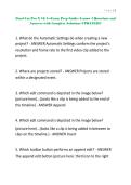 Final Cut Pro X 10&period;1&mdash;Exam Prep Guide Lesson 4 Questions and Answers with Complete Solutions UPDATED&excl;&excl;&excl;&period;