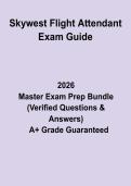 SkyWest Flight Attendant Exam Guide&colon; Complete Study Guide & Practice Questions PDF