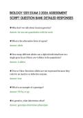 BIOLOGY 1201 EXAM 3 2026 FINAL PAPER &NewLine;SOLVED QUESTIONS ANSWER KEY APLUS 