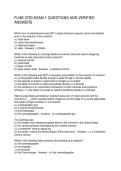 FLME 2700 EXAM 1 QUESTIONS AND VERIFIED ANSWERS