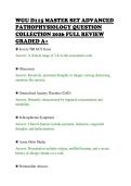 WGU D115 MASTER SET ADVANCED&NewLine;PATHOPHYSIOLOGY QUESTION&NewLine;COLLECTION 2026 FULL REVIEW&NewLine;GRADED A&plus;