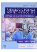 TEST BANK FOR Radiologic Science for Technologists&colon; Physics&comma; Biology&comma; and Protection 12th Edition by Stewart C&period; Bushong ISBN&colon;978-0323661348 COMPLETE GUIDE ALL CHAPTERS COVERED 100&percnt; VERIFIED A&plus; GRADE ASSURED&excl;&excl;&excl;&excl;&excl;NEW LATEST UPDATE&excl;&excl;&excl;&excl;