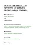 WGU D120 EXAM PREP 2026 CORE&NewLine;NETWORKING AND COMPUTING&NewLine;PRINCIPLES LEARNING COMPANION