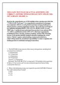NMLS SAFE TEST EXAM 260 ACTUAL QUESTIONS AND &NewLine;CORRECT ANSWERS WITH RATIONALE NEW UPDATE 2026&NewLine;2027 ALREADY GRADED A&plus; 