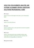 WGU D126 2026 BUSINESS ANALYSIS AND&NewLine;SYSTEMS ALIGNMENT REVIEW QUESTIONS&NewLine;SOLUTIONS PROFESSIONAL GUIDE