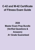 C-42 and W-42 Certificate of Fitness Exam Guide&colon; Complete Study Guide & Practice Questions PDF