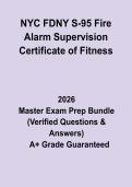 NYC FDNY S-95 Fire Alarm Supervision Certificate of Fitness Exam&colon; Complete Study Guide & Practice Questions PDF