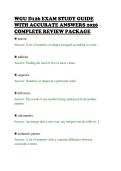 WGU D126 EXAM STUDY GUIDE&NewLine;WITH ACCURATE ANSWERS 2026&NewLine;COMPLETE REVIEW PACKAGE