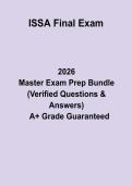 ISSA Final Exam&colon; Complete Study Guide & Practice Questions PDF