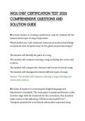 WGU D187 CERTIFICATION TEST 2026&NewLine;COMPREHENSIVE QUESTIONS AND&NewLine;SOLUTION GUIDE