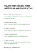 WGU D187 STUDY GUIDE 2026 VERIFIED&NewLine;QUESTIONS AND ANSWERS OUTLINE PACK