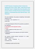 8&period; NATE Industry Competency Exam Commercial &NewLine;Refrigeration Exam &lpar;Latest  2026&rpar;  &vert;&vert; Most Recent Exam &NewLine;2026-2027 Actual  Complete Real Exam Questions And &NewLine;Correct Answers &lpar;Verified Answers by Expert&rpar; Already &NewLine;Graded A&plus; &vert;Guaranteed Success&excl;&excl; Newest Exam 
