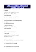 CPJE Clinical Prep with correct answers 100&percnt; 2026