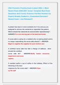 CNA Prometric Practice Exam &lpar;Latest 2026 &rpar; &vert;&vert; Most &NewLine;Recent Exam 2026-2027 Actual  Complete Real Exam &NewLine;Questions And Correct Answers &lpar;Verified Answers by &NewLine;Expert&rpar; Already Graded A&plus; &vert;Guaranteed Success&excl;&excl; &NewLine;Newest Exam &vert; Just Released&excl;&excl;