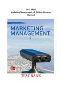 Test Bank for Marketing Management&comma; 4th Edition by Johnston & Marshall