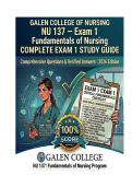 NU 137 &mdash; Exam 1 Comprehensive Questions & Verified Answers &vert; 2026 Edition