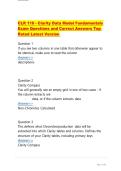 CLR 110 - Clarity Data Model Fundamentals Exam Questions and Correct Answers Top Rated Latest Version &NewLine;