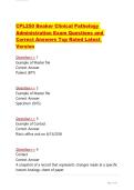 CPL250 Beaker Clinical Pathology Administration Exam Questions and Correct Answers Top Rated Latest Version&period;&NewLine;