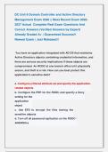 DC Unit 6 Domain Controller and Active Directory &NewLine;Management Exam 2026 &vert;&vert; Most Recent Exam 2026&NewLine;2027 Actual  Complete Real Exam Questions And &NewLine;Correct Answers &lpar;Verified Answers by Expert&rpar;                &NewLine;Already Graded A&plus; &vert; Guaranteed Success&excl;&excl;       