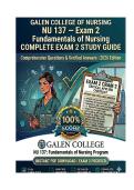 NU 137 &mdash; Exam 2&NewLine;Comprehensive Questions & Verified Answers &vert; 2026 Edition&NewLine;