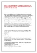 RN VATI LEADERSHIP AND MANAGEMENT 380 ACTUAL &NewLine;QUESTIONS AND CORRECT AMSWERS WITH RATIONALE &NewLine;LATEST UPDATE 2026-2027