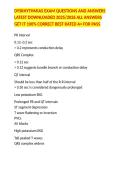 DYSRHYTHMIAS EXAM QUESTIONS AND ANSWERS LATEST DOWNLOADED 2025&sol;2026 ALL ANSWERS GET IT 100&percnt; CORRECT BEST RATED A&plus; FOR PASS