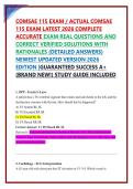 COMSAE Phase 1 &lpar;Form 115&rpar; Mastery&colon; Questions and Answers &lpar;MCQ&rpar; Integrated Study Set