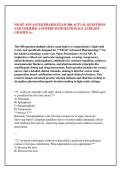 NR 567 ADVANCED PHARM EXAM 400 ACTUAL QUESTIONS &NewLine;AND VERIFIED ANSWERS WITH RATIONALE ALREADY &NewLine;GRADED A&plus; 