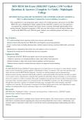 BSN HESI 266 Exam 2026&sol;2027 - 150 Verified Questions with Rationales &vert; Nightingale College Complete Study Guide &vert; 100&percnt; Guaranteed Pass&NewLine;&NewLine;