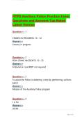 NYPD Auxiliary Police Practice Exam Questions and Answers Top Rated Latest Version&period;