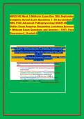 NSG5140 Week 5 Midterm Exam Due 30th September Complete Actual Exam Questions
