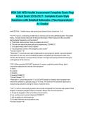 BSN 246 HESI Health Assessment Complete Exam Prep Actual Exam 2026&sol;2027 &vert; Complete Exam-Style Questions with Detailed Rationales &vert; Pass Guaranteed &ndash; A&plus; Graded