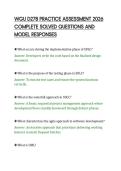WGU D278 PRACTICE ASSESSMENT 2026&NewLine;COMPLETE SOLVED QUESTIONS AND&NewLine;MODEL RESPONSES