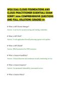 WGU D282 CLOUD FOUNDATIONS AWS&NewLine;CLOUD PRACTITIONER ESSENTIALS EXAM&NewLine;SCRIPT 2026 COMPREHENSIVE QUESTIONS&NewLine;AND FULL SOLUTIONS GRADED A&plus;