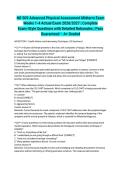 NR 509 Advanced Physical Assessment Midterm Exam Weeks 1-4 Actual Exam 2026&sol;2027 &vert; Complete Exam-Style Questions with Detailed Rationales &vert; Pass Guaranteed &ndash; A&plus; Graded