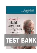 TEST BANK FOR Advanced Health Assessment and Diagnostic Reasoning 5th Edition by Jacqueline Rhoads&comma; Sandra Wiggins Petersen ISBN&colon;978-1284295306 COMPLETE GUIDE ALL CHAPTERS COVERED 100&percnt; VERIFIED A&plus; GRADE ASSURED&excl;&excl;&excl;&excl;NEW LATEST UPDATE&excl;&excl;&excl;&excl;&excl;