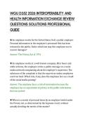 WGU D352 2026 INTEROPERABILITY AND&NewLine;HEALTH INFORMATION EXCHANGE REVIEW&NewLine;QUESTIONS SOLUTIONS PROFESSIONAL&NewLine;GUIDE