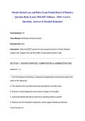Florida Dental Laws and Rules Exam Florida Board of Dentistry Question Bank &lpar;Latest 2026&sol;2027 Edition&rpar; &ndash; 100&percnt; Correct Questions&comma; Answers & Detailed Rationales