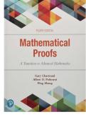 SOLUTION MANUAL FOR Mathematical Proofs&colon; A Transition to Advanced Mathematics 4th Edition by Gary Chartrand&comma; Albert Polimeni ISBN&colon;978-0134746753 COMPLETE GUIDE ALL CHAPTERS COVERED 100&percnt; VERIFIED A&plus; GRADE ASSURED&excl;&excl;&excl;&excl;&excl;&excl;NEW LATEST UPDATE&excl;&excl;&excl;&excl;&excl;&excl;
