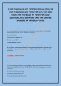 VATI PHARMACOLOGY PROCTORED EXAM 2025 &sol; RN &NewLine;VATI PHARMACOLOGY PREDICTOR 2025&comma; VATI NGN &NewLine;EXAM&comma; VATI TEST BANK&comma; RN PREDICTOR EXAM &NewLine;QUESTIONS&comma; NEXT GEN NCLEX VATI&comma; VATI VERIFIED &NewLine;ANSWERS&comma; RN VATI STUDY GUIDE