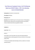 Texas Wastewater Examination Versions A & B TCEQ Question Bank &lpar;Latest 2026&sol;2027 Edition&rpar; &ndash; 100&percnt; Correct Questions&comma; Answers & Detailed Rationales