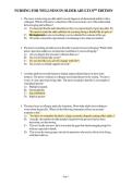 Updated&sol;Latest Nursing for Wellness in Older Adults 8th Edition Test Bank Comprehensive Examination Questions and Answers Study Guide for Gerontological Nursing Elderly Wellness Health Promotion Aging Adults Chronic Disease Prevention and Holistic Geriatr
