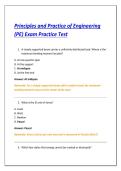Principles and Practice of Engineering &NewLine;&lpar;PE&rpar; Exam Practice Test 