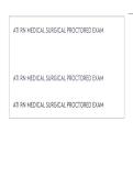 ATI RN MEDICAL SURGICAL PROCTORED EXAM
