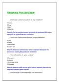 Pharmacy Practice Exam  