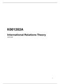 Uitgebreide Samenvatting International Relations Theory &lpar;IRT&rpar; &vert; 2025-2026 NEDERLANDS