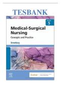 Updated&sol;Latest Medical-Surgical Nursing Concepts and Practice 5th Edition Stromberg Test Bank Comprehensive Examination Questions and Answers Study Guide for Adult Health Nursing Medical Surgical Care Pathophysiology Clinical Reasoning Patient Assessment 