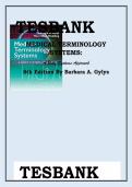 Updated&sol;Latest Medical Terminology Systems A Body Systems Approach 8th Edition Barbara A&period; Gylys Test Bank Comprehensive Examination Questions and Answers Study Guide for Medical Terminology Anatomy Physiology Body Systems Communication Clinical Documentat