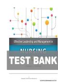 TEST BANK FOR Effective Leadership and Management in Nursing 9th Edition by Eleanor Sullivan ISBN&colon;978-0134153117 COMPLETE GUIDE ALL CHAPTERS COVERED 100&percnt; VERIFIED A&plus; GRADE ASSURED&excl;&excl;&excl;&excl;&excl;NEW LATEST UPDATE&excl;&excl;&excl;&excl;&excl;